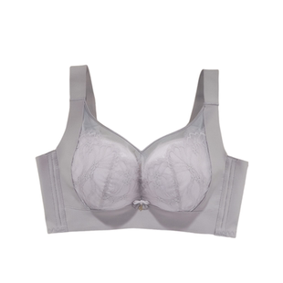 调整型内衣女士薄款大胸显小收副乳放下垂无钢圈大码防走光文胸罩
