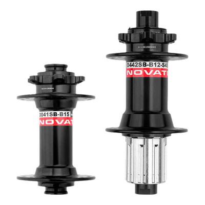 NOVATEC久裕山地车花鼓 自行车4培林桶轴碟刹6钉花鼓32孔