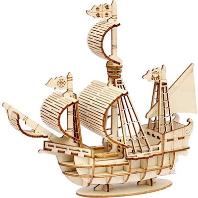 木质立体拼图diy益智玩具