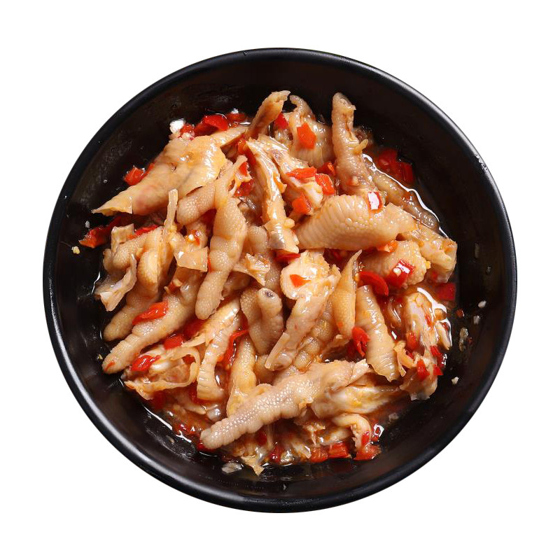 网红柠檬酸辣罐装即食无骨鸡爪