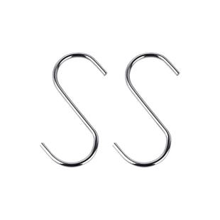 10个 加粗不锈钢挂钩挂重物金属S型钩子大全厨房挂腊肉腊肠多用钩