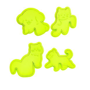 可爱猫咪饼干模具ins卡通小猫咖啡宠物曲奇下午茶diy杯挂烘焙磨具