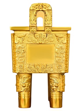 铜鼎摆件黄铜四方鼎香炉司母戊鼎