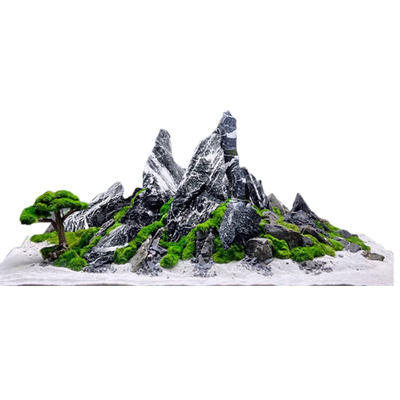 鱼缸造景石青龙石松皮石天然活石真石头假山景观装饰水陆缸摆件