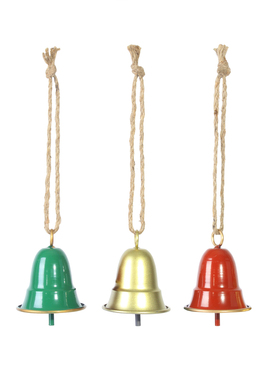 圣诞铁艺铃铛小号摆件挂件