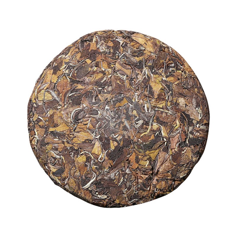 2009年枣香福建荒山陈韵白茶老寿眉压紧茶饼高山荒野老树老白茶