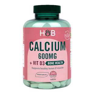 英国HB荷柏瑞钙片中老年成人补钙维生素d3骨质疏松养护关节240粒