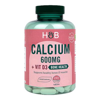 英国HB荷柏瑞钙片中老年成人补钙维生素d3骨质疏松养护关节240粒