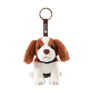 蜀黍家消防搜救犬钥匙扣史宾格原创包包毛绒挂件车钥匙挂饰小礼物