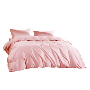 富安娜出品馨而乐100支长绒棉被套单件纯棉贡缎被罩150x200x230