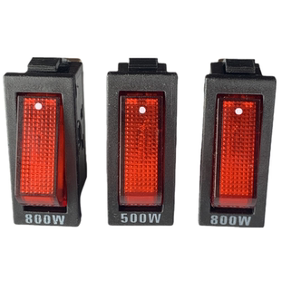 夏良多功能电热锅开关配件按钮原厂800w500瓦2100W电炒锅船型KCD3