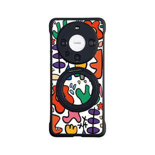 mate80手机壳华为mate70pro保护套磁吸带支架mete60pro超薄无边框支点m40p半包后盖50e镜头全包男适用pro+外