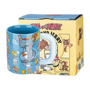 摩登主妇猫和老鼠马克杯陶瓷喝水杯生日礼物早餐杯高颜值咖啡杯子