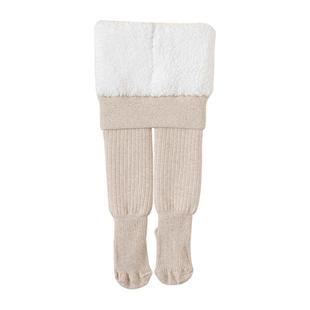 贝肽斯女童打底裤冬加厚加绒儿童连裤袜白色外穿女孩宝宝黑色裤子