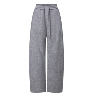 LINCCHIC金羽杰2026年春季新品造型感宽腿高腰休闲裤S261KP002