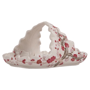 卡斯特兰美式家居饰品客厅玄关陶瓷家用插花花瓶果盘纸巾盒C1613