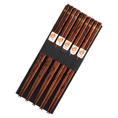 实木金花筷日式尖头筷