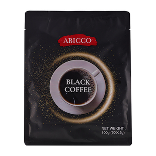 俄罗斯风味黑咖啡速溶马来西亚进口爱比可特浓独立小包装100g
