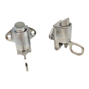 实心精铸304不锈钢自动回弹关门窗栓子撞击式弹簧飞机插销门扣锁