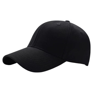 赵露思同款棒球帽子女显脸小2025新款韩系纯色大头围黑色鸭舌帽男