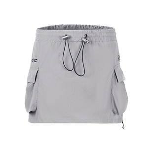 【特价清仓】GRKC吉尔卡克 UPF50+梭织短裙户外工装裙抽绳半身裙