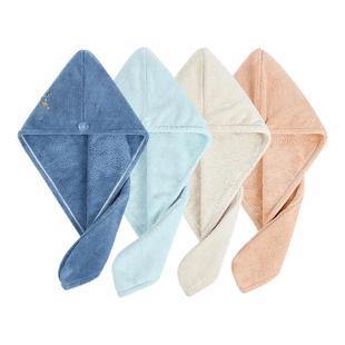 洁丽雅抗菌干发帽加厚女吸水长短发速干头擦头发包头浴帽家用毛巾