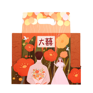 结婚送新娘装饰送闺蜜实用毛毯礼盒装高级新婚送新人百喜毯订婚礼