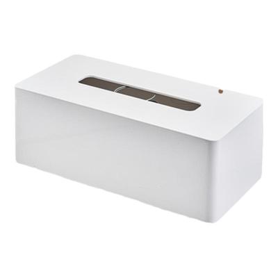 日式极简纸巾盒带磁铁+粘胶双用