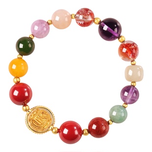 天然水晶手链私人定制手串多宝手串五福喜用男女款招财转运珠手链