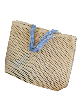 吾尤粒原创新款镂空编织包法式休闲手提包大容量清新度假沙滩包