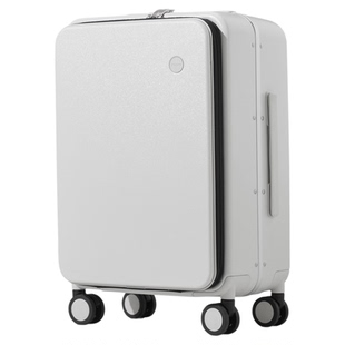 米熙前开口登机行李箱女20寸密码旅行箱轻便铝框大容量拉杆箱男24