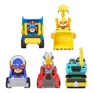 汪汪队立大功小砾工程家族救援车套装狗挖掘机工程车儿童礼物玩具