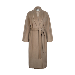 LYNEE【黑标慵懒假日】青果领时尚大衣女慵懒风法式复古羊毛外套