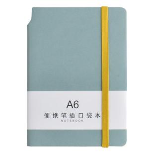 a7小笔记本子便携式厚记事本学生随身携带英语单词口袋本软皮简约小号迷你软皮记录本备忘录a6袖珍日记本定制
