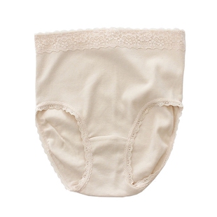 出口日本单柔软100%纯棉高腰女士三角内裤全棉短裤包臀舒适有大码