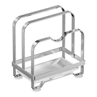 厨房菜板架台面砧板放置架多功能一体置物架案板锅盖刀具收纳架子