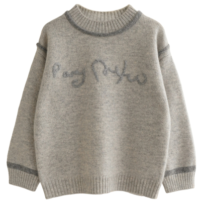 康赛妮100%纯山羊绒儿童毛衣