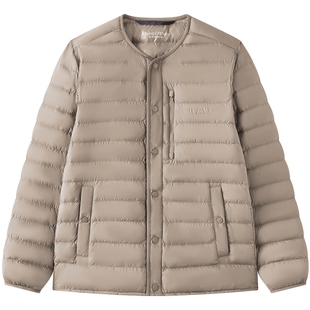 Marc O'Polo/MOP冬季新款时尚圆领轻薄羽绒服内搭保暖舒适外套男