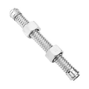 6分波纹管304不锈钢壁挂炉暖气片连接管高压六分水管防爆金属软管