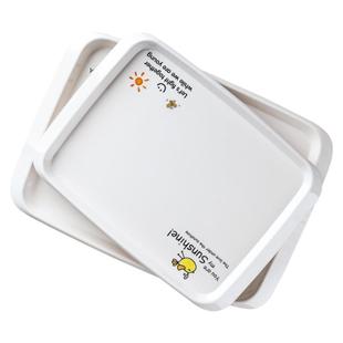 高颜值托盘高级感家用长方形托盘餐盘轻奢高档大托盘密胺茶杯拖盘