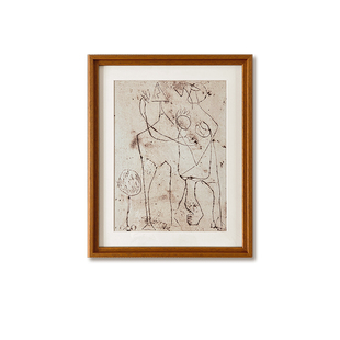 木吉法式中古画客厅沙发卧室装饰画高级一点的艺术实木框画复古