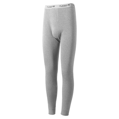 花花公子秋裤男100%棉毛裤