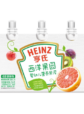 亨氏婴儿水果泥辅食泥