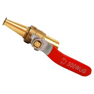 消防卷盘水枪头开关铜枪头全铜高压喷枪自救软管专用消火栓配件管