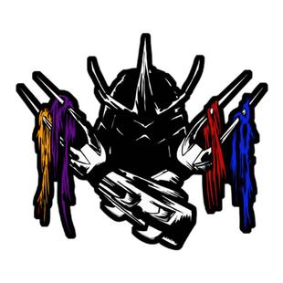 TLP反光车贴 忍者神龟动漫施莱德沙帝无痕遮划痕机车摩托车防水贴