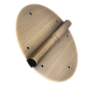 中式仿古家具纯铜配件柜门合页圆形素面折页明清复古光面全铜铰链