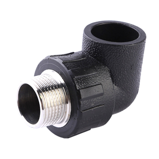 PE外丝弯头外牙弯20 25 32 40 50 63pe给水管件接头弯头pe管外丝