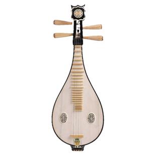 敦煌牌正品654柳琴黄檀木轸如意头花色木专业入门琴上海民族乐器