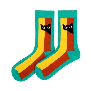 【木火系能量袜】Walki踩点喵星梦境男女中筒袜大童袜-平行幻觉