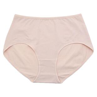 正品彩田纯棉三角裤女士高腰大码7005简约纯色舒适透气包臀纯棉裆